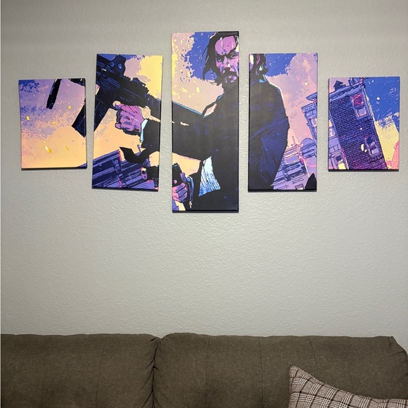 John Wick Multi Panel Canvas Art
